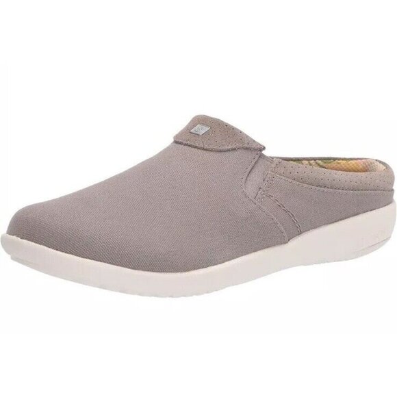 Spenco Siesta Nuevo Perforated Slide‎ Sandal Womens 7 D Gray Arch Support New - Picture 1 of 9